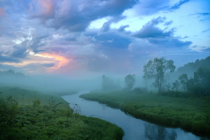 Republic of the Clouds - My, Clouds, Sunset, Sky, River, The photo, Photographer, Landscape, beauty, Summer