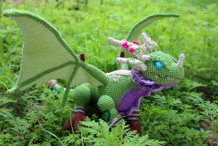 Knitted Isera - My, Author's toy, Needlework, Crochet, Mood, Amigurumi, Warcraft, World of warcraft, The Dragon, Handmade