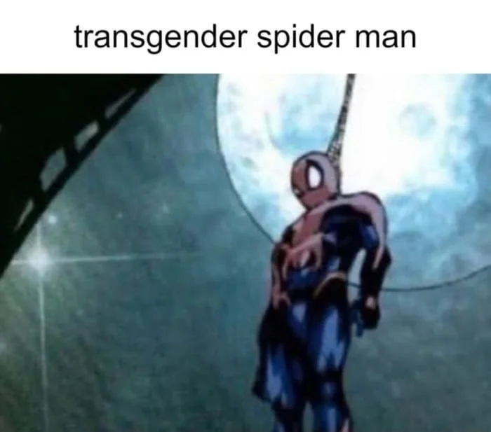 Transgender Spider-Man - Humor, Black humor, LGBT, Spiderman, Suicide