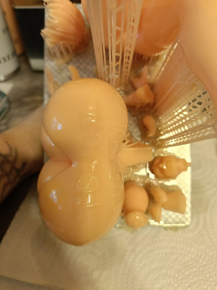 Только после печати, вся склизкая и в смоле