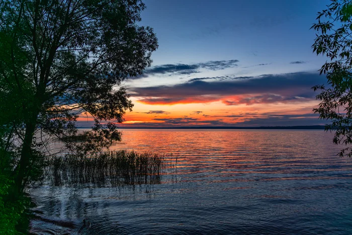 Gentle sunset - My, The photo, Sunset, Pleshcheevo Lake