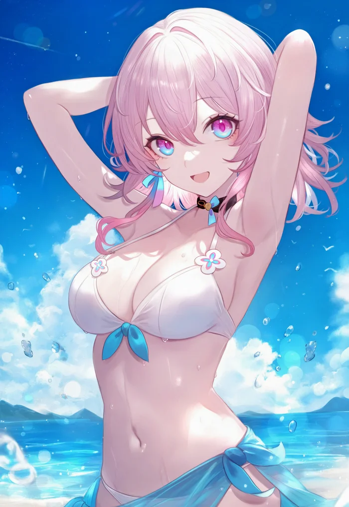 March 7th - Anime art, Honkai: Star Rail, March 7th (Honkai: Star Rail), Swimsuit, Neural network art, Zipsy