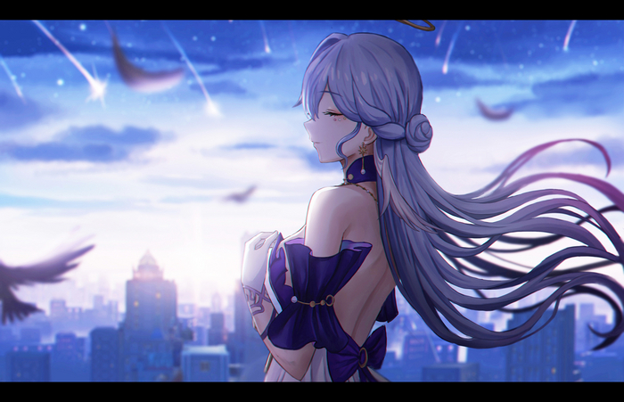 Take to the sky Anime Art, Honkai: Star Rail, Robin (Honkai: Star Rail), Selcky