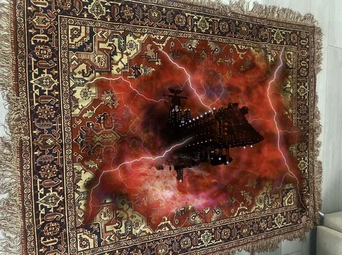 If you stare at the carpet for a long time, the carpet begins to stare at you - Warhammer, Warhammer 40k, Warp, Carpet