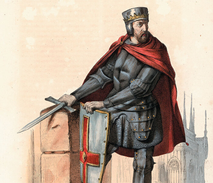 "А я сказал - за Господа нашего... Ой, а чо это там летит?"(С) Симон де Монфор