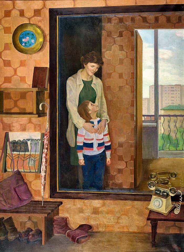 Maria Tikhomirova, Mom, 1980s - Art, Painting, Painting, the USSR, Childhood in the USSR, 80-е, Made in USSR