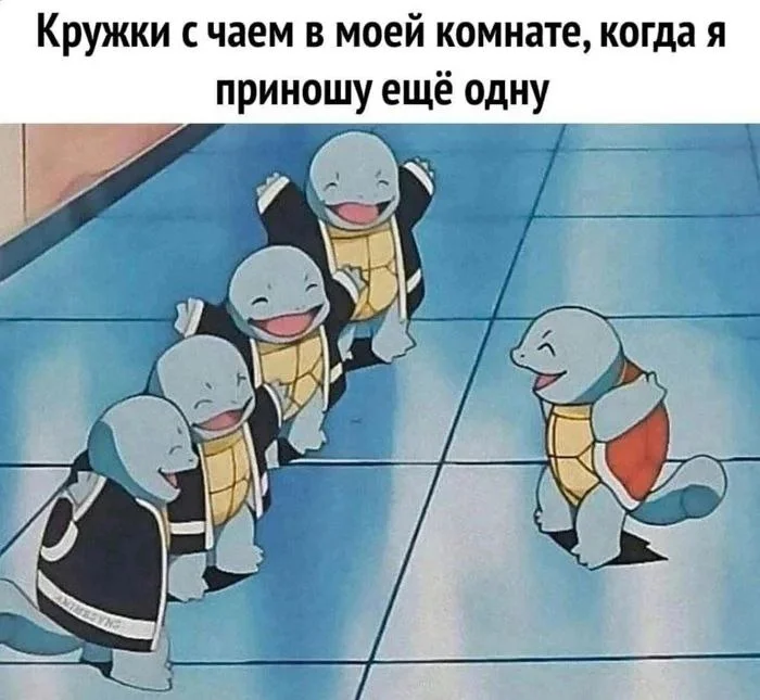 There’s just nowhere to put them - Humor, Picture with text, Кружки, Pokemon, Repeat