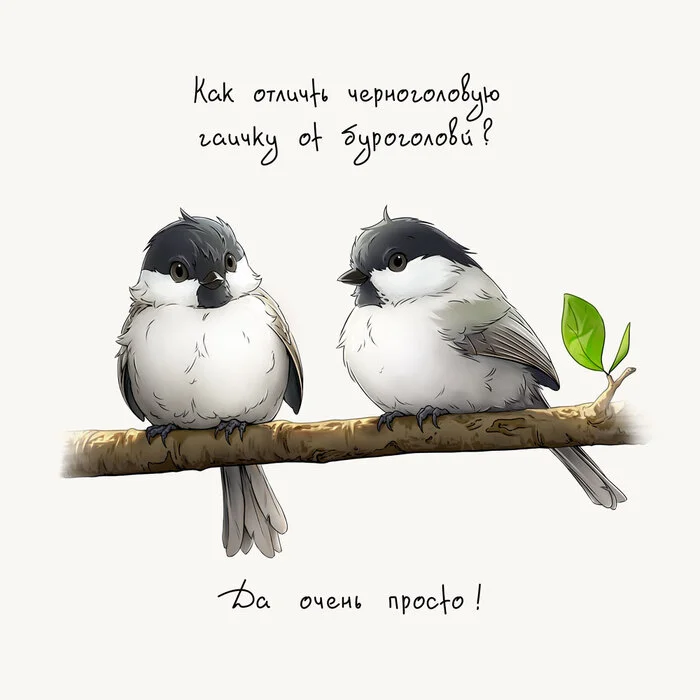 Just a chickadee - My, Chickadee, Author's comic, Birds, Comics, Longpost