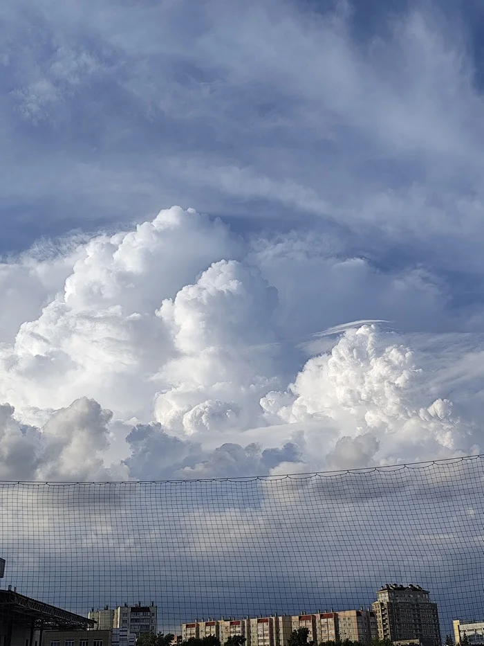 Lush clouds - My, Clouds, Mobile photography, Sky, Longpost