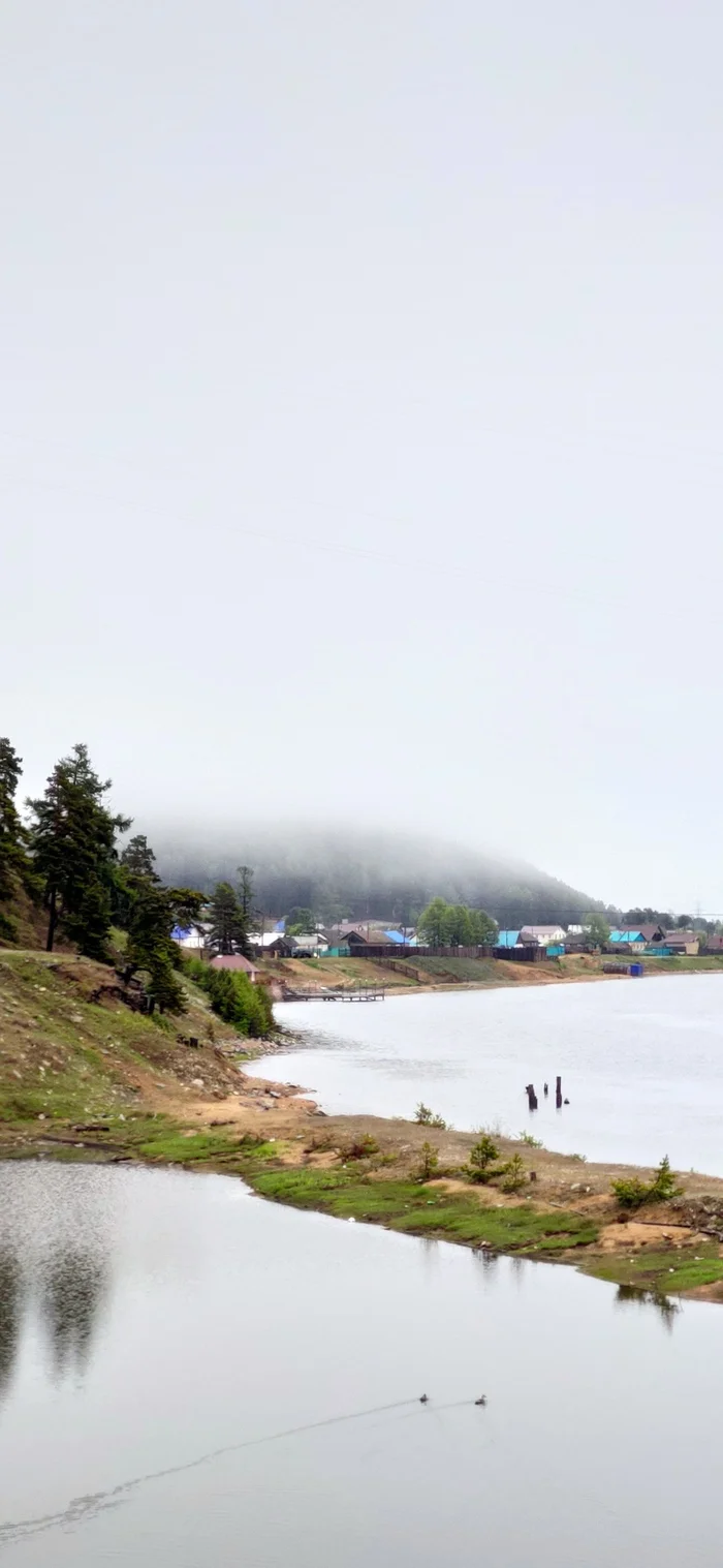 On the way home from work. With. Turka Pribaikalsky district - Baikal, Work, Minimalism, Nature, Fog, Longpost