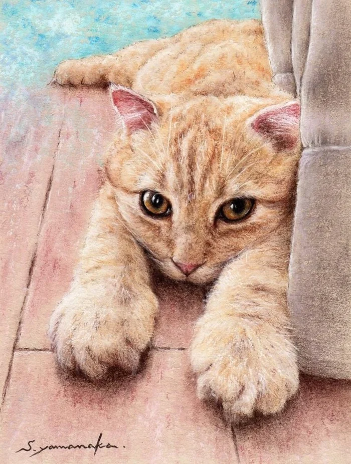 Ryzhulya - cat, Painting