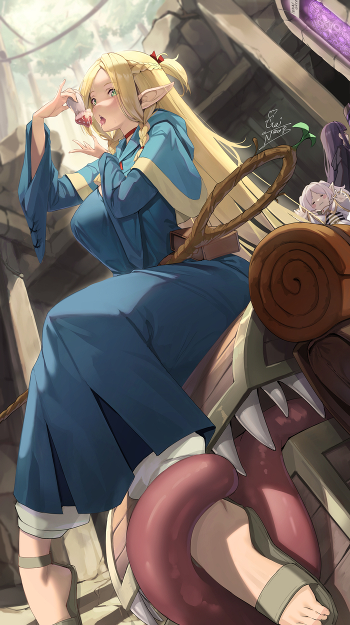    , Anime Art, Marcille Donato, Frieren, , Sousou no Frieren, Dungeon Meshi, 