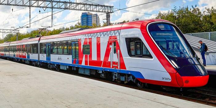 You can view all modifications of the Ivolga at one time at the Kievsky railway station - Railway, Russian Railways, Exhibition, Oriole Train, Railway station, Kievsky Railway Station, Cppk