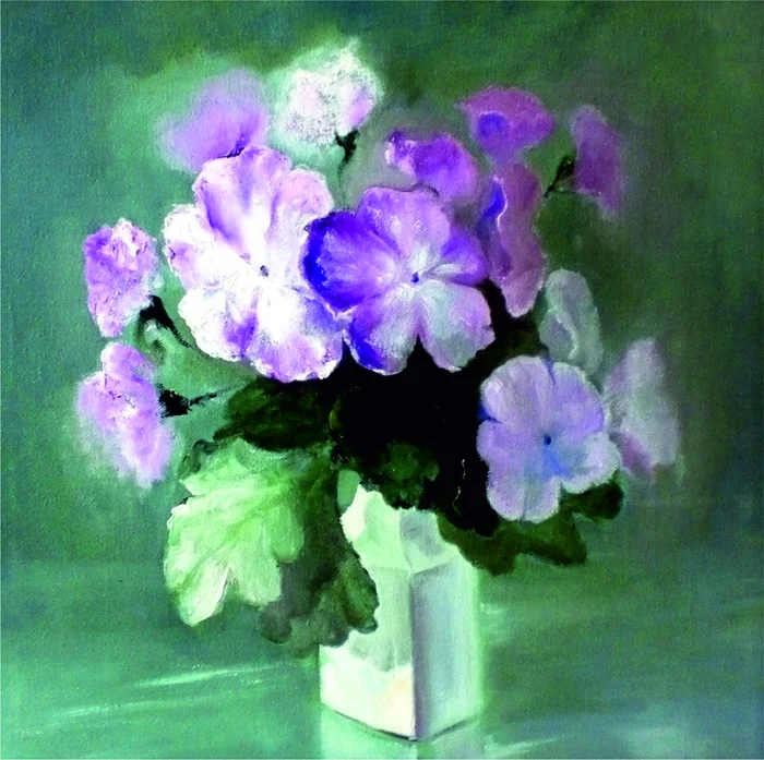 Bouquets - My, Artist, Oil painting, Canvas, Author's painting, Butter, Longpost