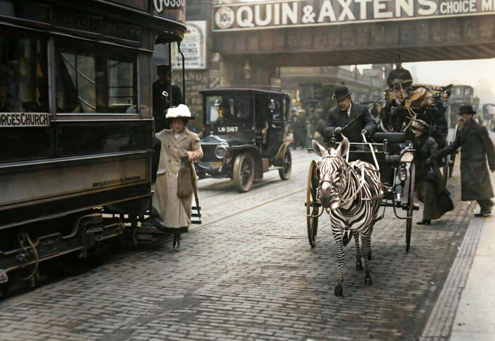 Осколки истории : Интересные и редкие ретро-фотографии Европы. 20 раскрашенных фотографий ХХ века. Часть III Колоризация, Старое фото, Историческое фото, Фотография, Европа, 20 век, 19 век, Норвегия, Франция, Дания, Великобритания, Германия, Длиннопост