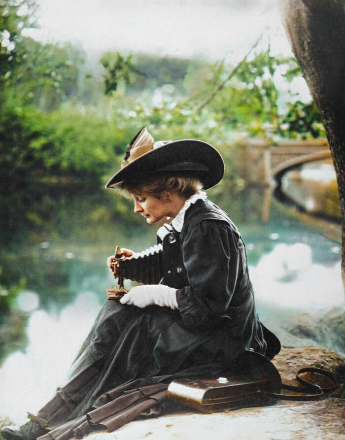 Осколки истории : Интересные и редкие ретро-фотографии Европы. 20 раскрашенных фотографий ХХ века. Часть III Колоризация, Старое фото, Историческое фото, Фотография, Европа, 20 век, 19 век, Норвегия, Франция, Дания, Великобритания, Германия, Длиннопост