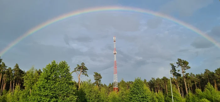 DANGER! 5G tower emits LGBT waves! - My, Rainbow, 5g, Europe, Conspiracy, The photo