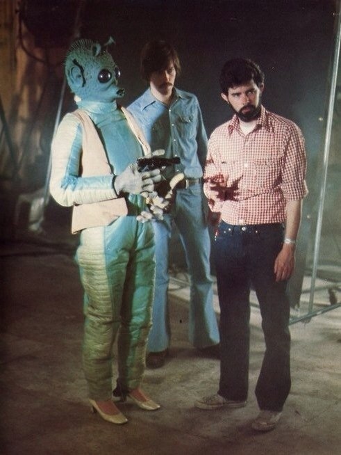 On the set of the movie Star Wars, 1977 - Star Wars, Movies, Past, 70th, Filming, Telegram (link)