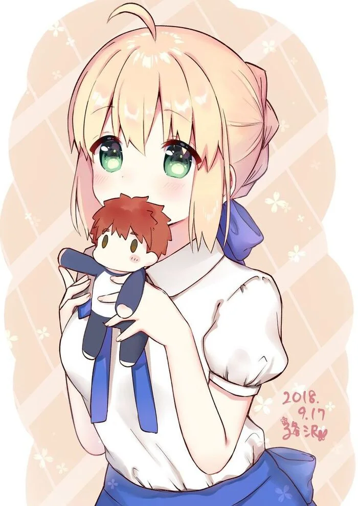 Glutton Saber - Anime, Art, Anime art, Fate, Saber, Fate-stay night, Artoria pendragon