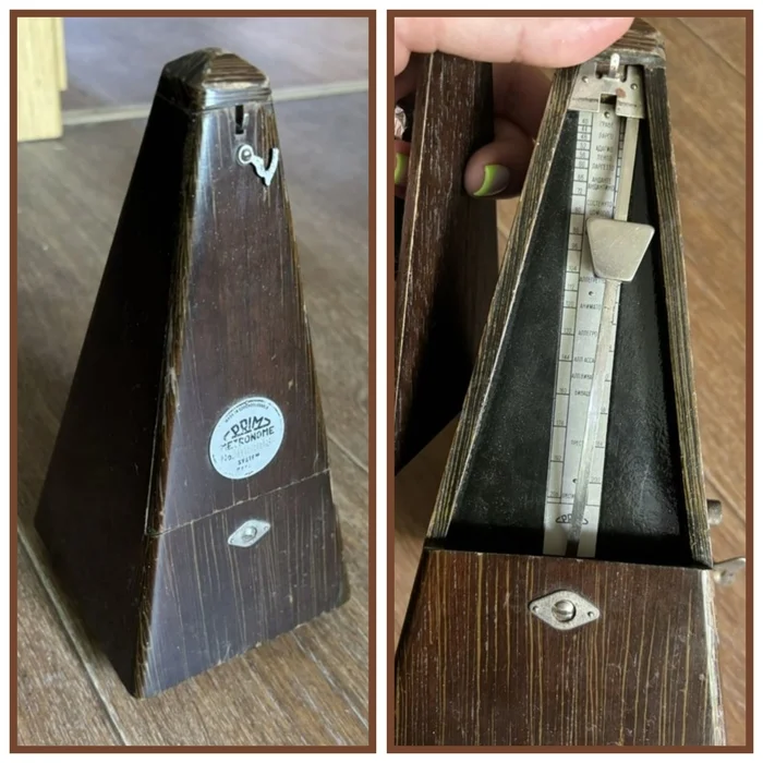 Mechanical metronome repair - My, Metronome, Pendulum, Repairers Community, Musicians, Repair, Movements, Video, Vertical video, Longpost