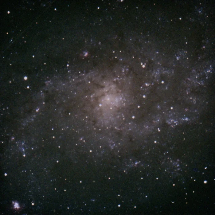 Triangulum Galaxy Center NGC 598 (M33) - My, Astronomy, Space, Starry sky, Astrophoto, Telescope, Galaxy