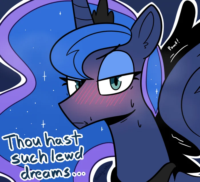 You have such vulgar dreams... - My little pony, Princess luna, Icey