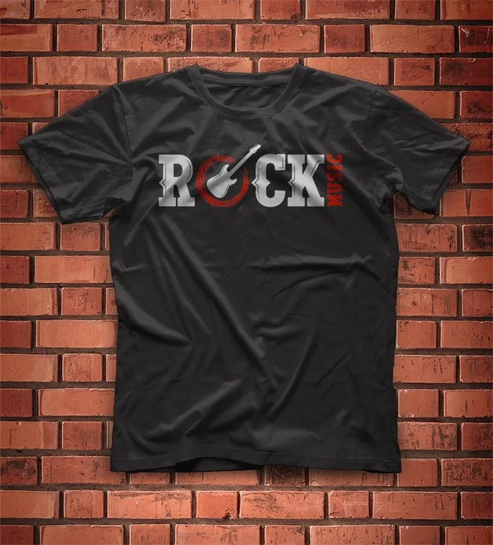 Rock... - Print, Art, Concept Art, Merch, T-shirt, Inscription, Vector, Music, Rock band, Youth, Russian rock music, Rock'n'roll