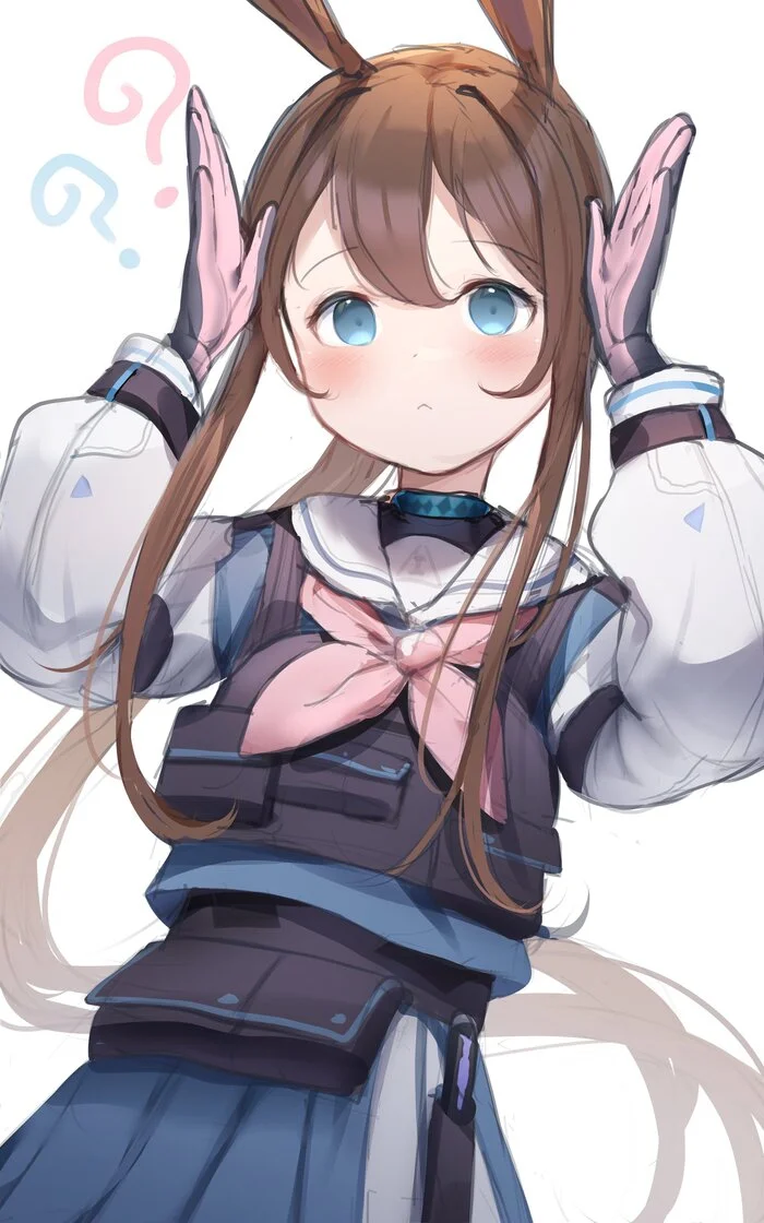 Cutie Amiya - Anime, Anime art, Art, Arknights, Amiya, Animal ears, Bunny ears