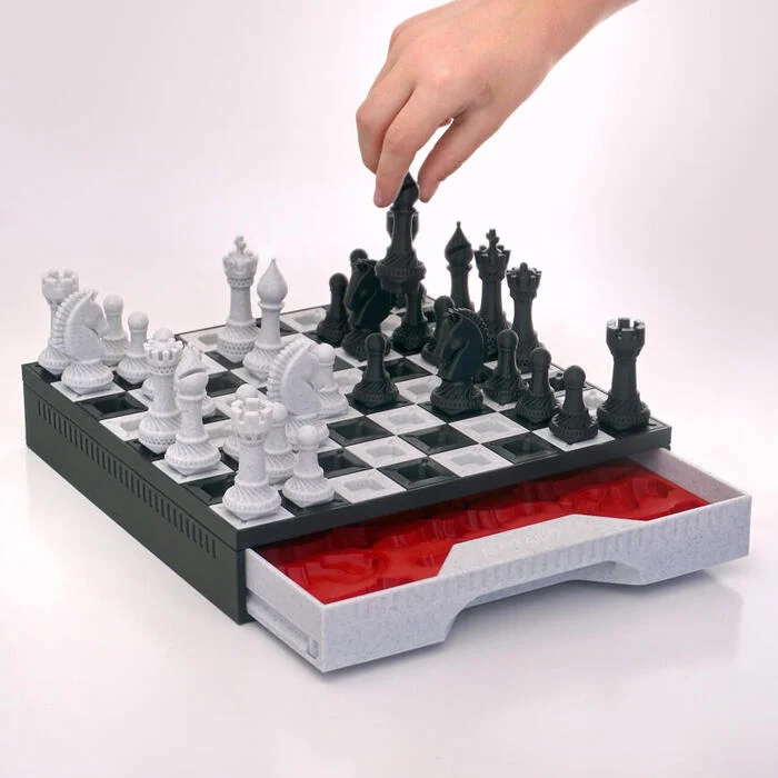 How I decided to make a chess board... - My, 3D печать, 3D modeling, Resin casting, Epoxy resin, Chess, Creation, Longpost