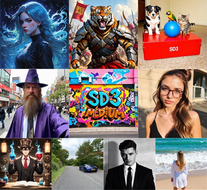 Stable Diffusion 3 Medium уже здесь!