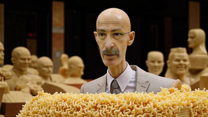 Розенбаум выступает перед макаронами