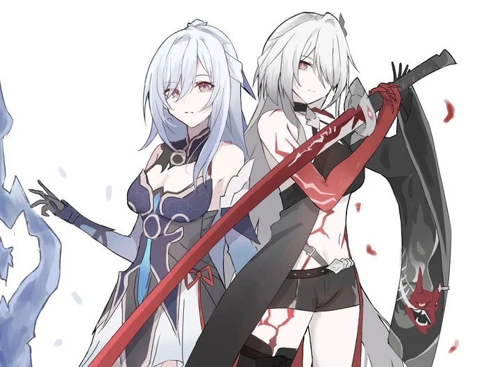 One is yours - Anime, Anime art, Honkai: Star Rail, Jingliu (Honkai: Star Rail), Acheron (Honkai: Star Rail)