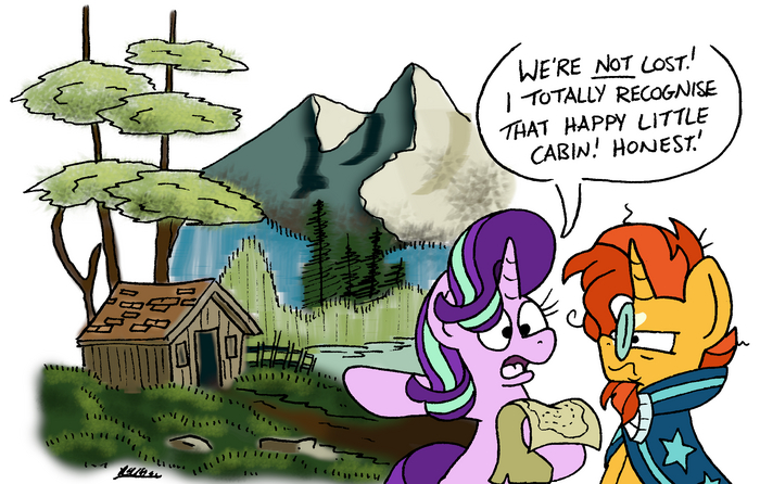 "  !" My Little Pony, Ponyart, Starlight Glimmer, Sunburst, Bobthedalek