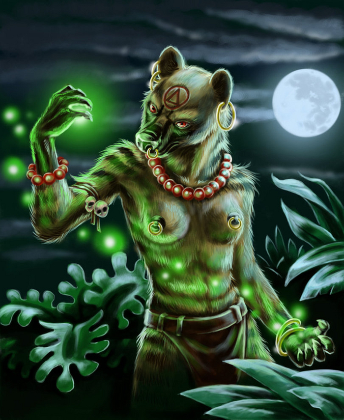 Ведьма Тива из народа гноллов