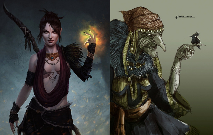 Такие разные ведьмы: Морриган и Баба Яга