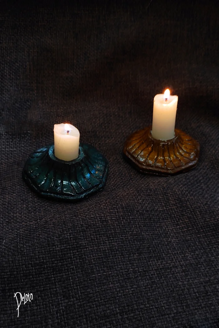 Candlesticks based on The Eder Scrolls III: Morrowind - My, Handmade, Needlework without process, Games, Computer games, The elder scrolls, Longpost