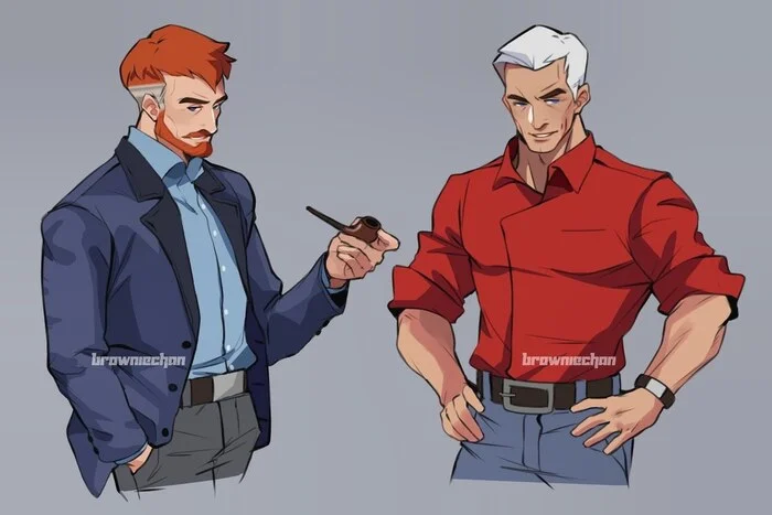 Race Bannon and Doctor Quest from Jonny Quest: The Saeuchelle Artist! - Jonny Quest, Art