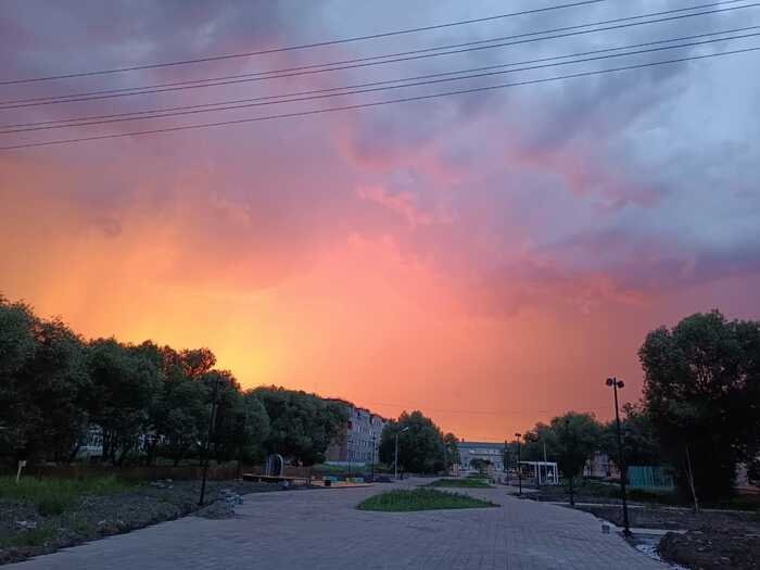 Omsk sunsets - My, Mobile photography, Omsk region, Longpost, beauty, Sunset