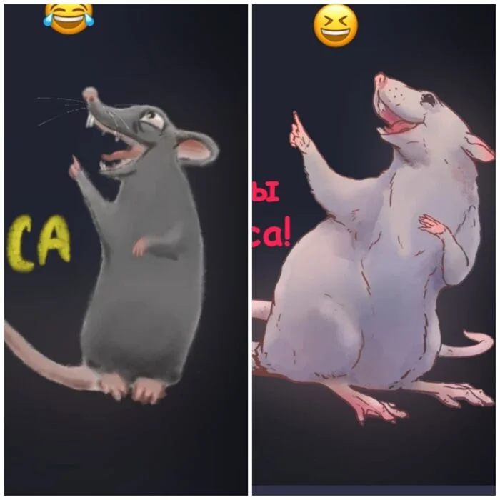 How to make progress in drawing - My, Humor, Images, Milota, Rat, Mouse