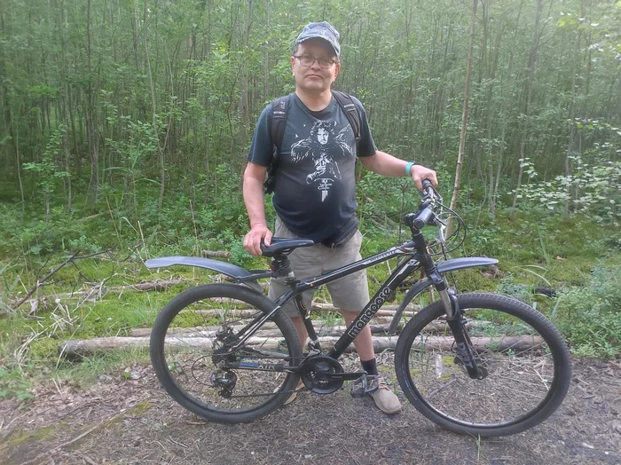 I'm on a bike - My, A bike, The park, Saint Petersburg, Sosnovka Park, The photo