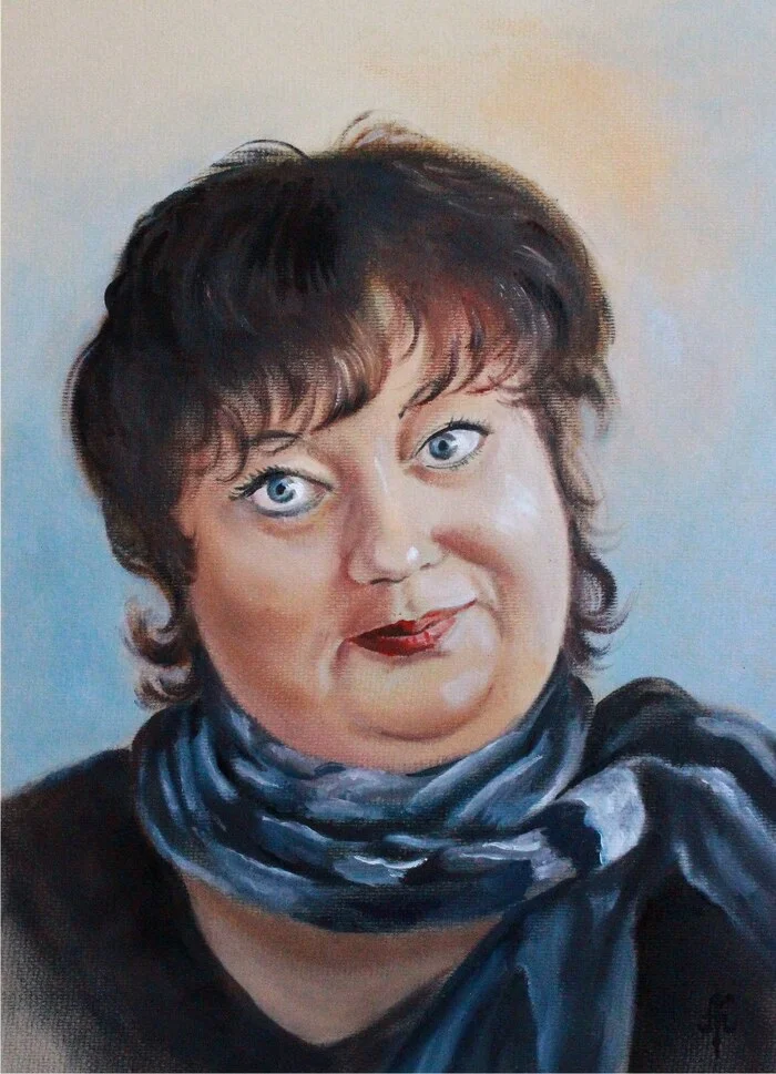 Svetlana - My, Artist, Oil painting, Canvas, Author's painting, Butter, Portrait, Dry brush, Longpost