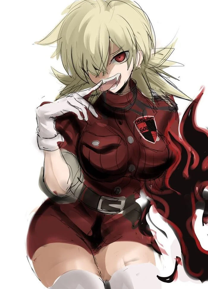 Вообще-то у нее есть имя - Anime Art, Аниме, Арт, Hellsing, Seras Victoria