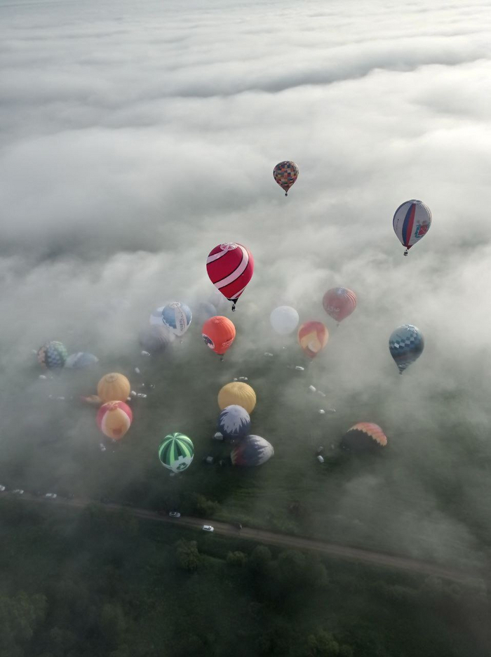 Morning in the Pskov region - My, Aeronautics, Russian championship, The photo, Pskov region, Balloon