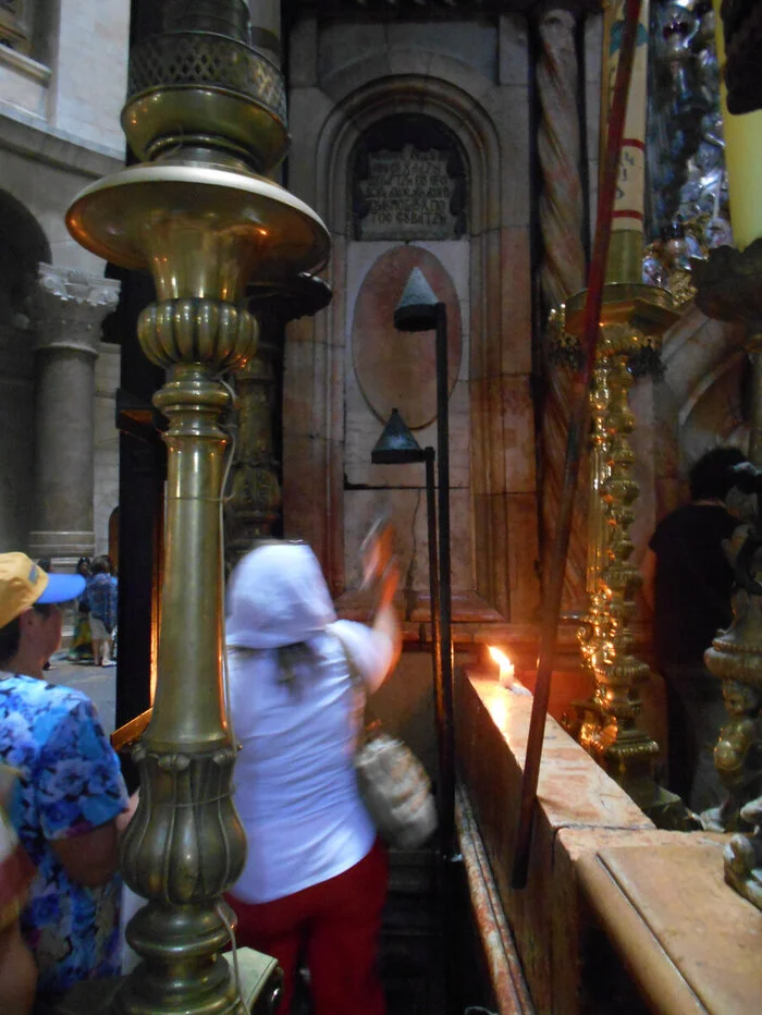 Israel, Church of the Holy Sepulcher, Jerusalem. Chapel of the Holy Sepulcher (Edicule) - My, Antiquity, Temple, Middle Ages, Ancient artifacts, Israel, Travels, Church of the Holy Sepulchre, Longpost