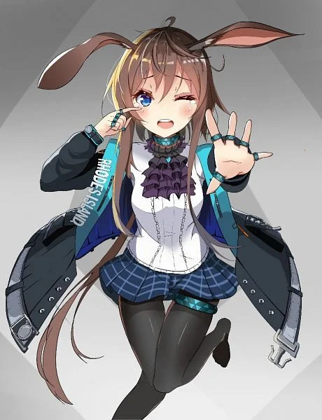 Cutie Amiya - Anime art, Arknights, Animal ears, Amiya, Bunny ears