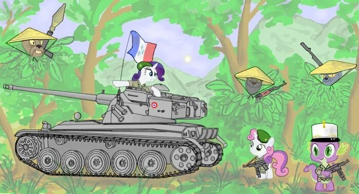Sweetie, they're in the trees! - My little pony, Rarity, Sweetie belle, Spike