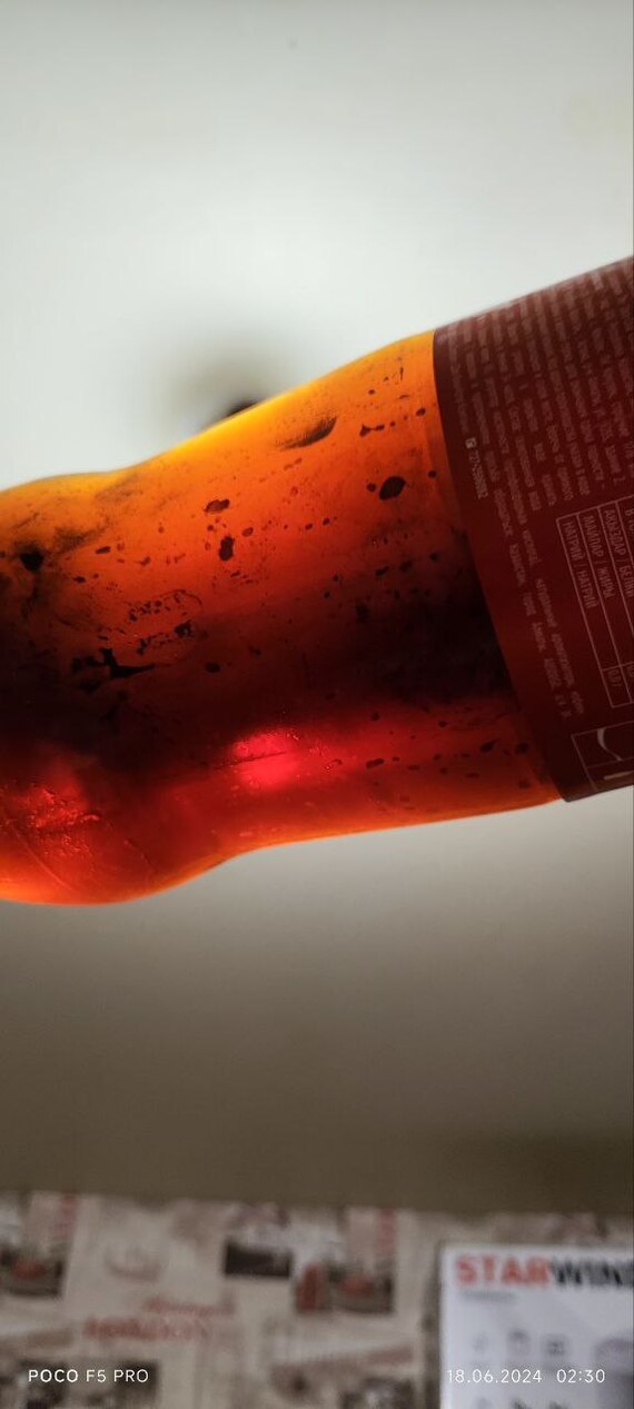 Бутылка на просвет