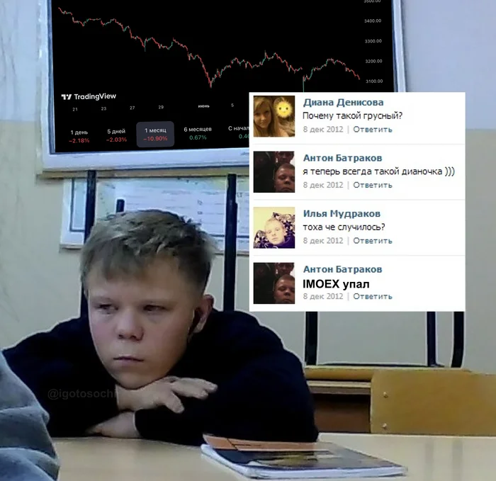 Why so sad? - My, Investments, Stock exchange, Stock market, Investing in stocks, Memes, Humor, Picture with text