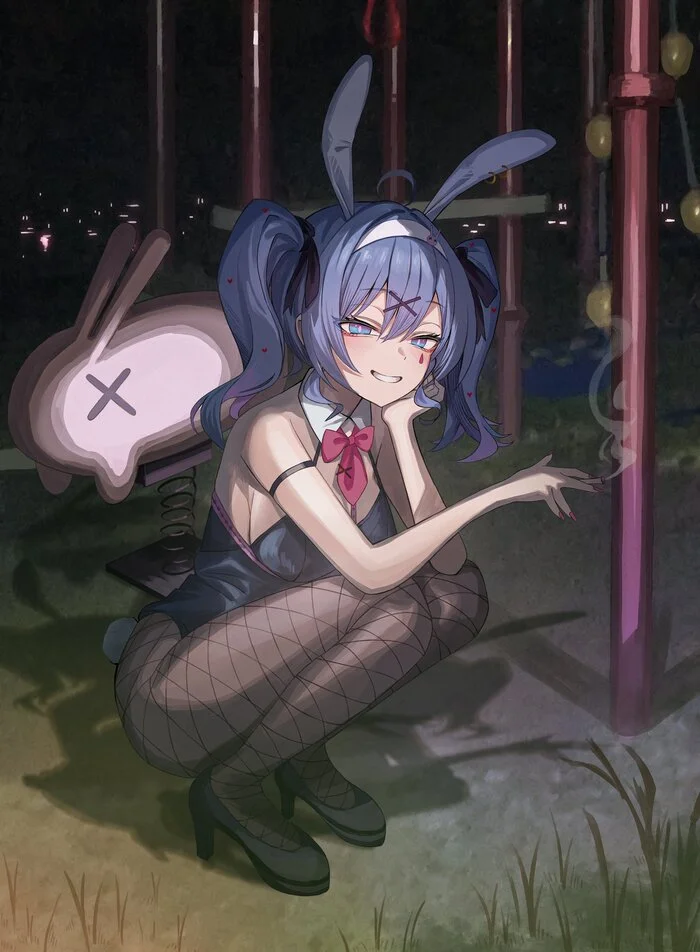 Break - Anime art, Anime, Girls, Bunnysuit, Bunny ears, Hatsune Miku, Rabbit Hole, Vocaloid