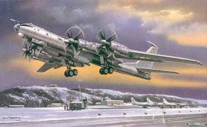 Tu-95 LAL (Flying Atomic Laboratory) - Tu-95, Nuclear power, Flight tests, Test pilot, Nuclear tests, Pilot, Flight, Experiment, Airplane, Aviation, Longpost